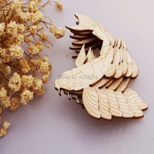 Wooden Koi Carp Twisting Craft Shape Ply Tropical Sea Pet Fish Ponds