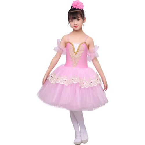 Childrens Swan Lake Ballet Performance Costume Puffy Tutu Skirt New Little Swan Dance Costume