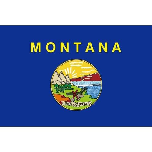 Montana State Flag 3X5FT/2X3FT American State Digital Printing 100D Polyester USA Custom States Decoration Banner