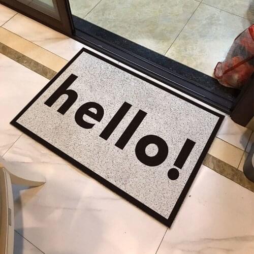 Creative Welcome Doormat Entrance Hallway Foyer Non-Slip Floor Rugs Front Door Mat Outdoor Rugs Bedroom Kitchen Dustproof Carpet