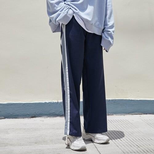 Summer Womens 2021 Harajuku Sweatpants Korean Version Of The College Style Thin Style All-match Casual Sports Womens Trousers