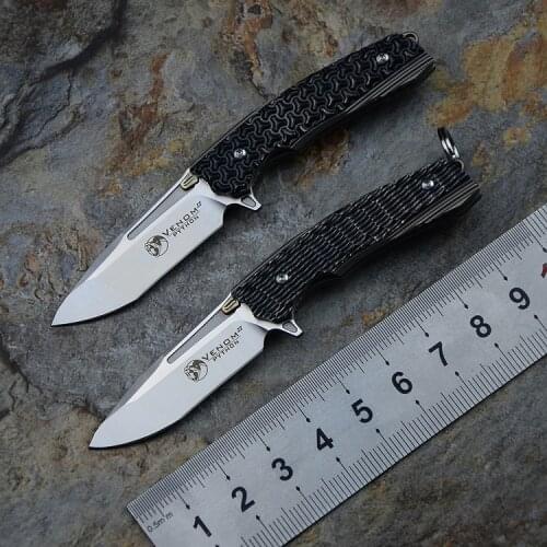 VENOM 2 mini small M390 steel titanium alloy zirconium knife tool outdoor tool foldin pocket knives hunting survival knife