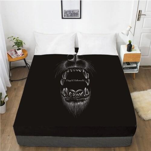 Mattress Cover Fitted Sheet With Elastic Band Bed Sheets Bedding Linens Queen King Size Bedsheet 90/150/160X200CM Orangutan