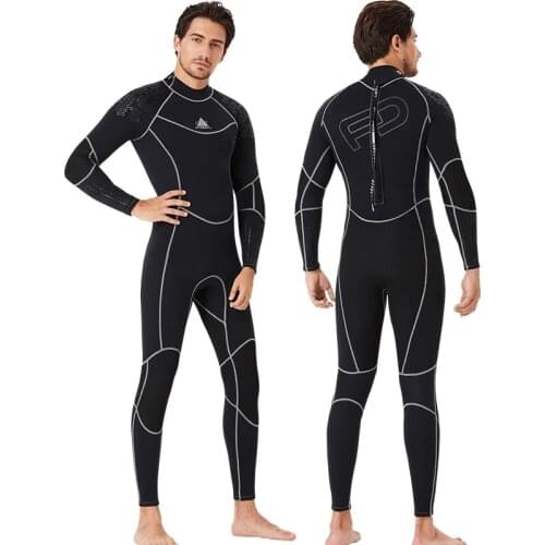 1.5MM Neoprene Wetsuit Men women Scuba deep diving suit spearfishing Snorkeling Surfing one piece set winter Cold-proof swimsuit
