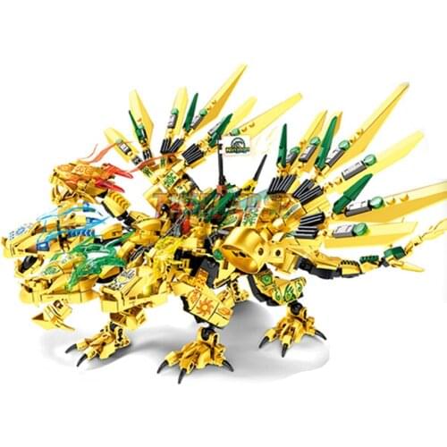 NEW 4in1 2021 TV series Golden Dark Bat Pterodactyl Dragon Season 13 Building Blocks Classic Model Sets Bricks Kids Kits