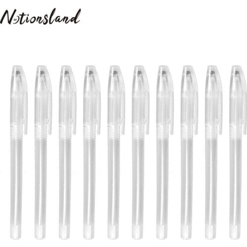 50pcs Plastic Transparent Pen Case for Water Soluble Fabric Marker Refill Pen Shell for DIY Patchwork Needlework Sewing Tools