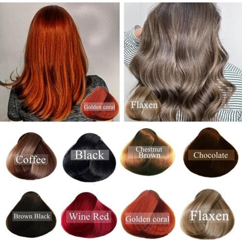 Hair Shampoo Hair Color Natural Instant Hair Dye Only 5 Minutes White Grey Hair Cover Up Long Lasting Ginger Extracts Hair Style