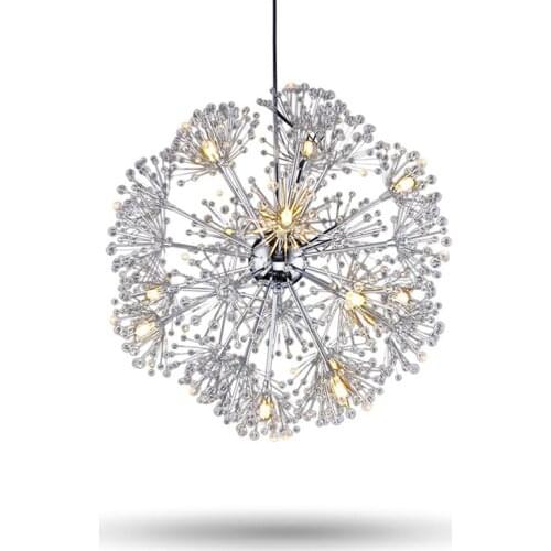 Modern chandeliers lights bedroom restaurant LED Star clothing store chandeliers lamps dandelion fireworks living room lighting