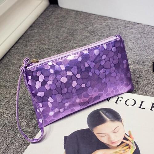 Mini Vintage Sequins Coin Purse Women Girls Fashion Printed PU Wallet Lipstick Portable Money Purse Pocket Bag Women Clutch