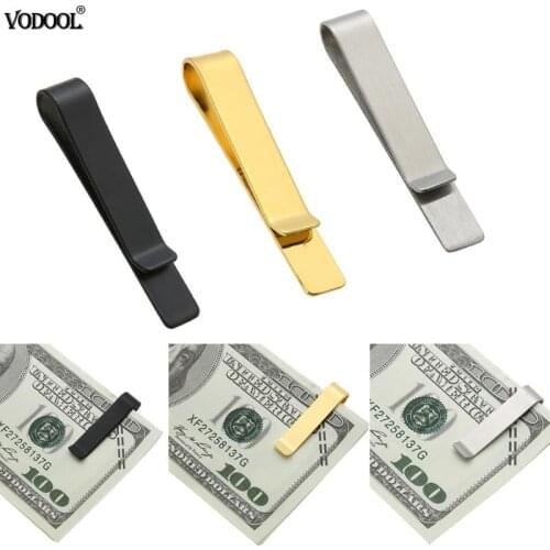 Top Quality Metal Money Paper Clips Wallet Folder Clip Collar Wallets Cash Bill Clip Note Card Holder School Office Supplies