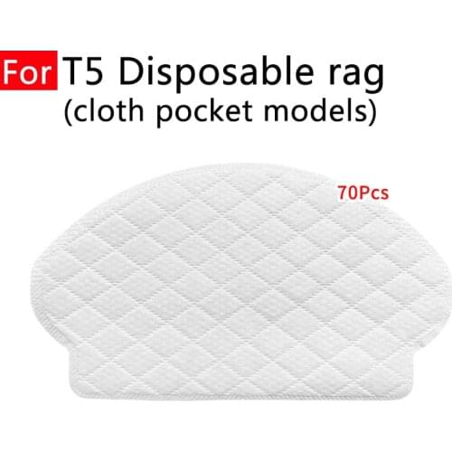 Robot Vaccum Cleaner Disposable Mop Rag Card Set Paragraph Spare Parts for Ecovacs DX55 T5 T5MAX T5HERO Replaceable Accessories