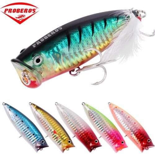 1PC Floating Top Water Popper Bait Fishing Lure 8.5cm/19.5g Balancer isca Artificial Hard Jigging Bait Fishing Tackle Pike Peche