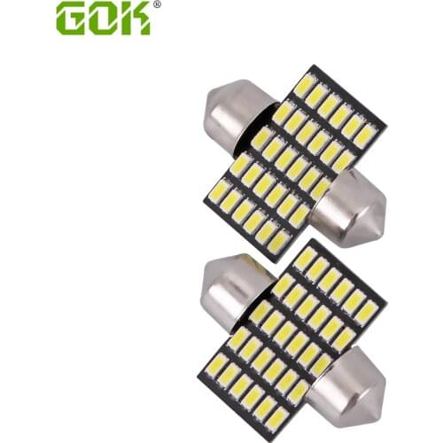 10pcs/lot Auto led c5w festoon 29mm 28mm led 3014 smd Car led Dome Festoon 30led led Interior Light Bulb Auto Roof reading light