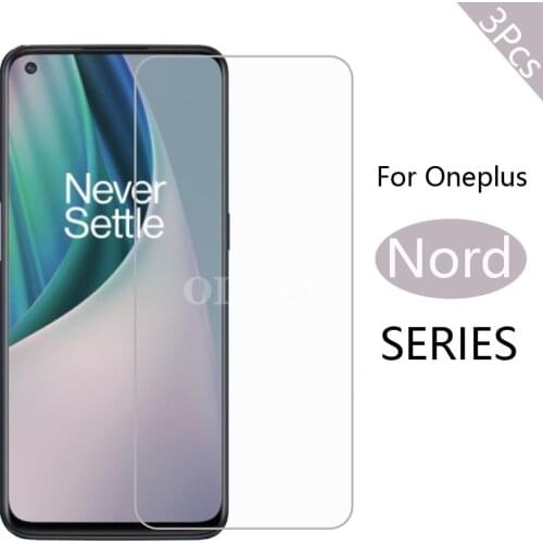 3 Pcs Screen Protector Film On The N 10 100 NordN10 Screenprotector Tempered Glass For Oneplus Nord N100 N10 5g Protective Glass