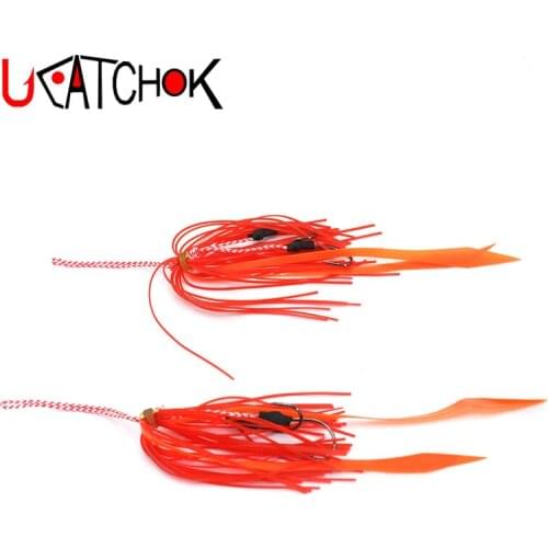 4pcs/pack 9cm mustad-10827 30LB 2/0 size hook assist rig lure bait beard fishing hook sea fishing accessories fishing tackle