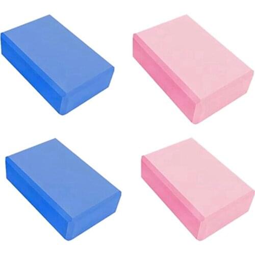 4Pack Yoga Blocks High Density EVA Soft Exercise Bricks Stability Balance for Exercise Yoga Pilates Meditation