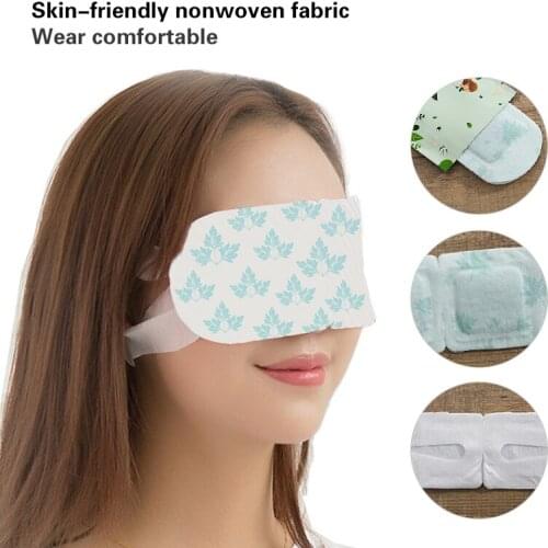 5 Packs Steam Eye Masks Hot Warm Heating Compress Massage Tool Disposable Travel Dark Circles Puffiness Headache Relief Dry Eyes