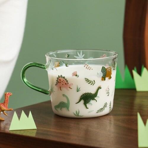 500ml band bring glass breakfast cup large oat cup milk cup high boron silicon household mack cup coffee mug