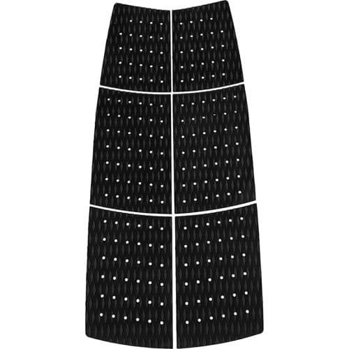 6pcs 3mm Adhesive EVA Traction Pad Tail Deck Pads for Surfboard Longboard Kiteboard Outdoor Water Sports Surfing Deck Grip Mat