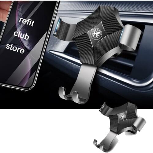 Car Phone Holder Air Outlet Mobile Clip For Afla Romeo Giulia Stelvio Car Suppliers Interior Accessories Auto Parts