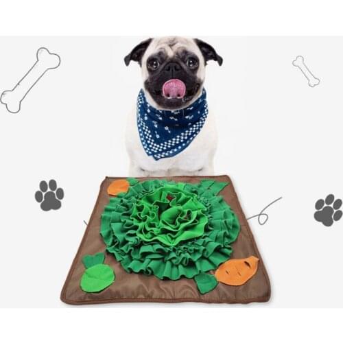 Pet Dog Slow Food Mat Puppy Puzzle Game Relieve Stress Toys Pad Encourage Pets Foraging Sniffing Mats