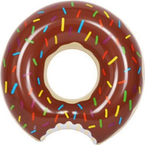 Inflatable Donut Swimming Ring Outdoor Pool Buoy Mattress for Adults PVC Summer Seat Ring Circle Float Toy for Adult Kids