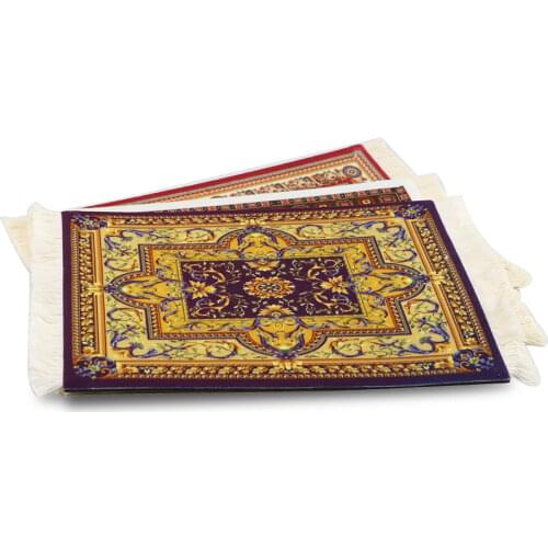 New hot mouse pad small cute Persian carpet laptop keyboard disk mouse pad white tassel rubber table mat doll carpet gaming pc