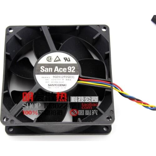 Original 9032 12V0.88A four-wire PWM server fan 9G0912P2G031