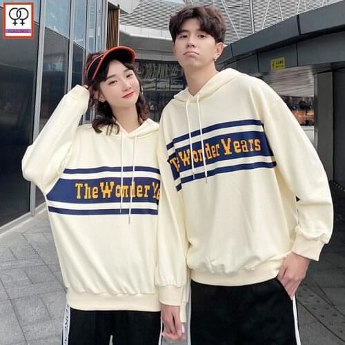 Matching couple Hoodies Sweatshirts Hot Sales Male Female Lovers Clothes Holiday Valentines Date Casual Loose Hoodie Dress