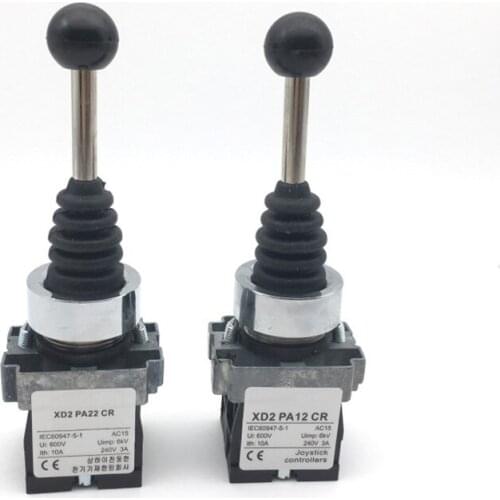 XD2PA22/PA12/PA14/PA24CR Master Cross Rocker Switch Double Two Four-way Self-resetting/self-locking