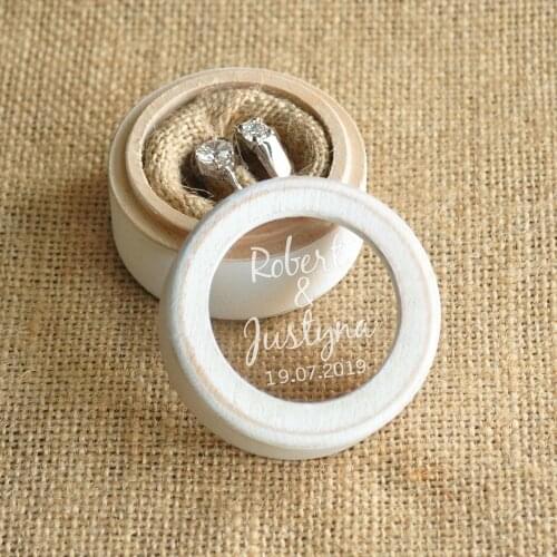 Personalized Wedding Ring Box Rustic Jewelry Box Holder Engagement Ring Holder Ring Bearer Box Gift For Her