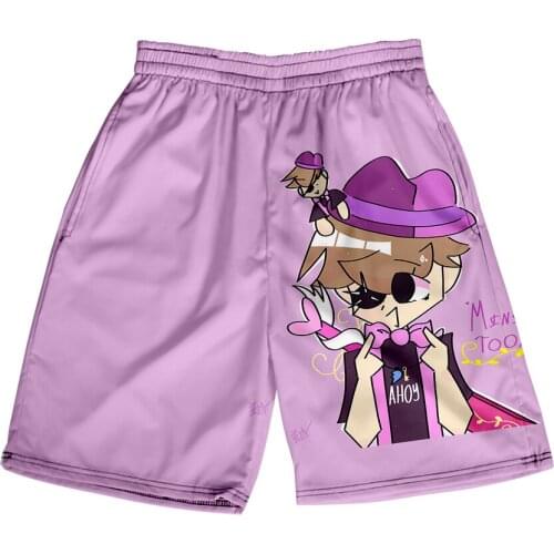 BSLNXNMA Minitoon 3D print Summer Mens Recreational style shorts Harajuku Leisure style Beach Shorts