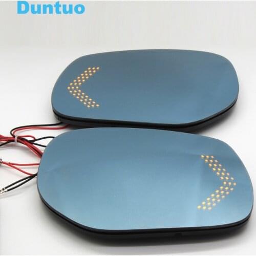 Blue Mirror Glare Proof Mirror Turn Signal Lamp Heated Rearview Mirror For Infiniti Q50 Q50L Q60 Q70 Q70L QX30 2014-2017