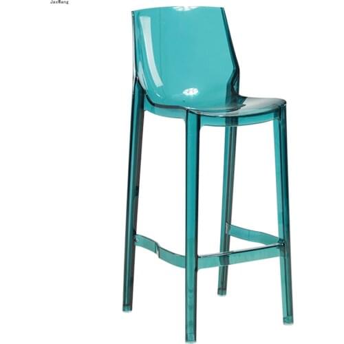 Transparent Plastic Chair Restaurant Bar Chair Bar Stool Nordic High Stool Acrylic Modern Minimalist High Stools Home Furniture