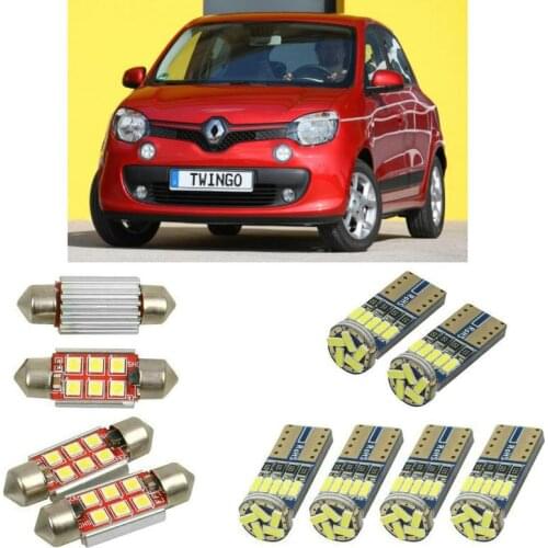 Interior led Car lights For Renault twingo 3 bcm hatchback 2014 car accessories boot light License Plate Light 6pc