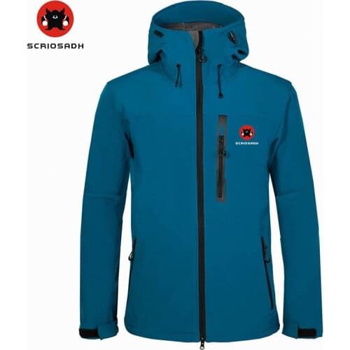 High quality Brand Outdoor Soft shell Jacket Mens Waterproof Clothing Camping Skiing Fleece Thermal Windproof Soft shell Jacket