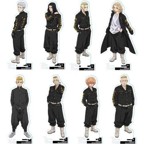 Japan Cartoon Anime Tokyo Revengers Figure Cosplay Acrylic Stands Manjiro Ken Takemichi Hinata Atsushi Model Plate Gift