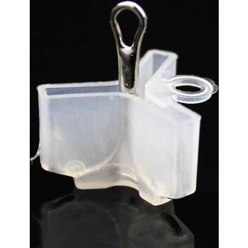 Treble Fishing Hook Protector 20pcs/lot White Plastic Treble Fishing Hook Covers Accessories Size 1#-5