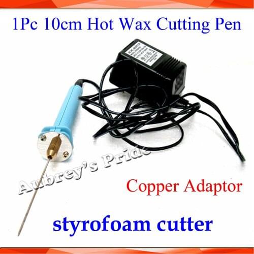 1Pc 10CM Craft Hot Knife Styrofoam Cutter Pen CUTS FOAM, KT Board WAX Cutting Machine+All Copper Voltage Transformer Adaptor