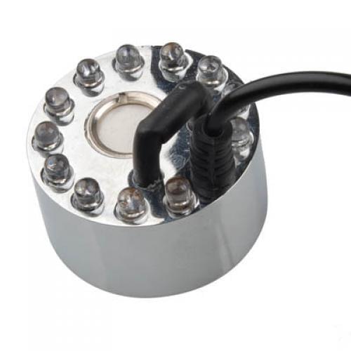 12 LED Lights Fog Mist Maker Fogger Machine for Fountain Pond Aquarium Fish Tank