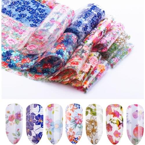 16pcs Transfer Nail Foils Polish Stickers Mix Color Starry Paper Wrap Adhesive Decal Nail DIY Manicure Nail Tips Decoration
