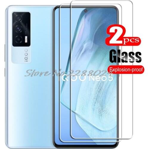 2PCS FOR Vivo iQOO Neo5 High HD Tempered Glass Protective On iQOO Neo 5 Phone Screen Protector Film