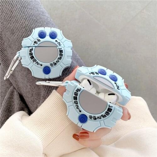 3D cute Digimon Monster Digivice Cases For Apple Airpods 1 2 3 Silicone Protection Earphone Cover fundas for airpods pro