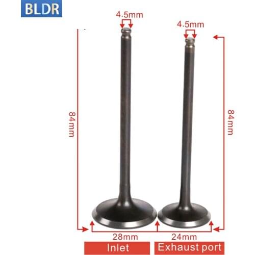 4.5mm Motorcycle Inlet Outlet Intake Valve Exhaust Valve Stem Kit For Honda AX-1 AX1 1988-90 NX250 Dominator 250 NX 250 1988-93
