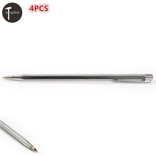 4PCS Tungsten Steel Tip Scriber Clip Pen Marking Engraving Tools For Ceramics Glass Shell Metal Lettering Marking Pen