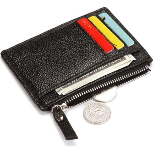 4XFF Unisex PU Leather Wallet Coin Purse Money Credit Card Holder Pocket Case Organizer