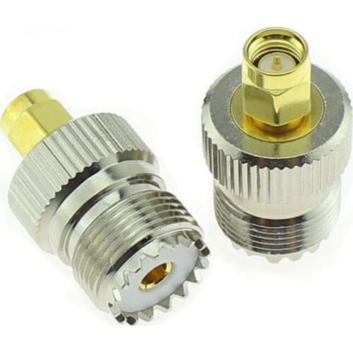 5pcs High Frequency SMA Male To UFH Female Adapter Interphone Connector RF SMA Male Turn M Female