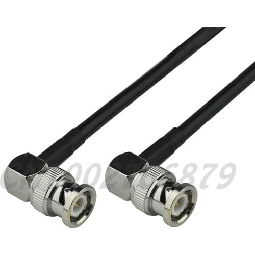 50cm RF BNC Plug male Right Angle to BNC Plug male Right Angle Pigtail Cable RG58