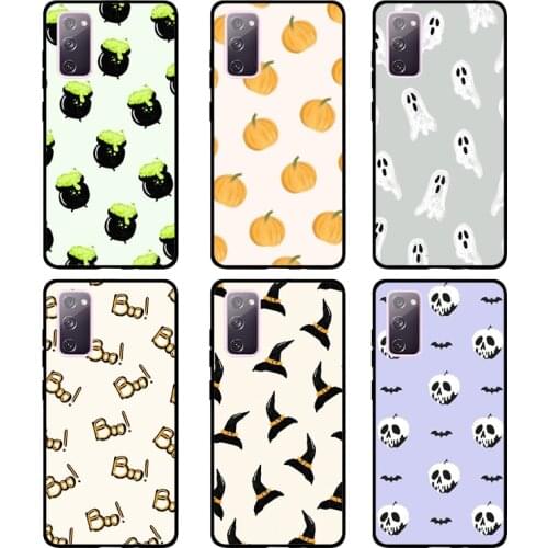 Ghost Pumpkin TRICK TREAT Case For Samsung Galaxy S20 Ultra FE S10e S8 S9 S10 Plus Note 10 9 Note 20 Ultra Cover