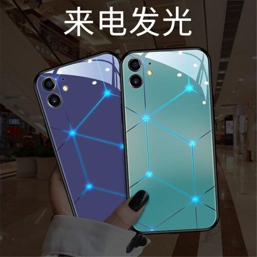 2021 Best Seller LED Phone Cover For iPhone 13 12 11 X XS XR Pro Max 8 7 6 Plus Smart Control Incoming LED Luminous Flash Light